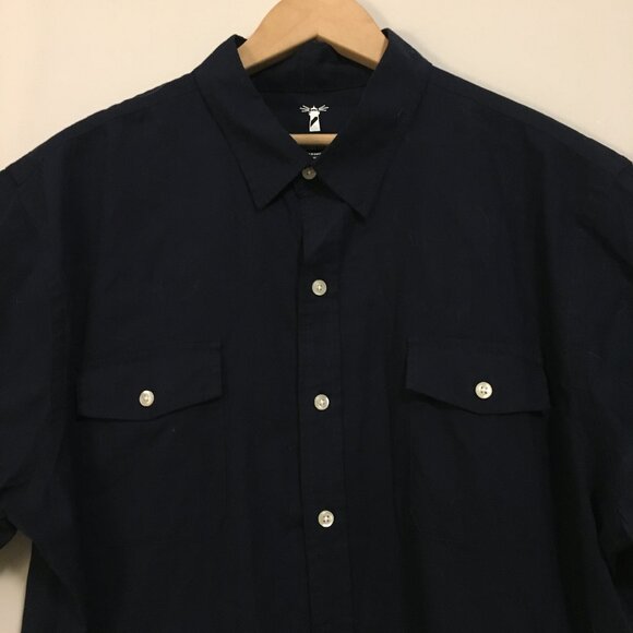 Izod Seaside Poplin 100% Cotton Button Down Shirt - Picture 3 of 15